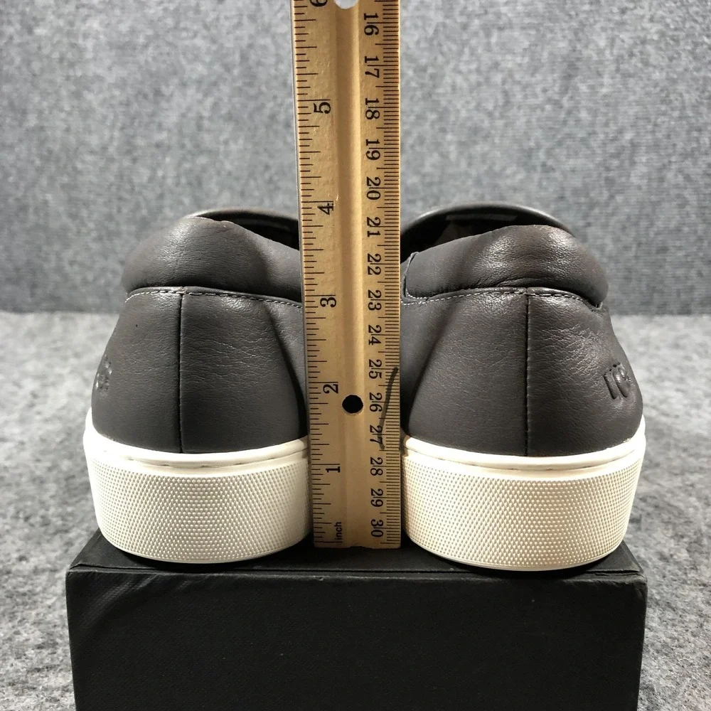 UGG Shoes Womens 12 Gray Leather Slip‎ On Low Top Sneakers Casual 1112415